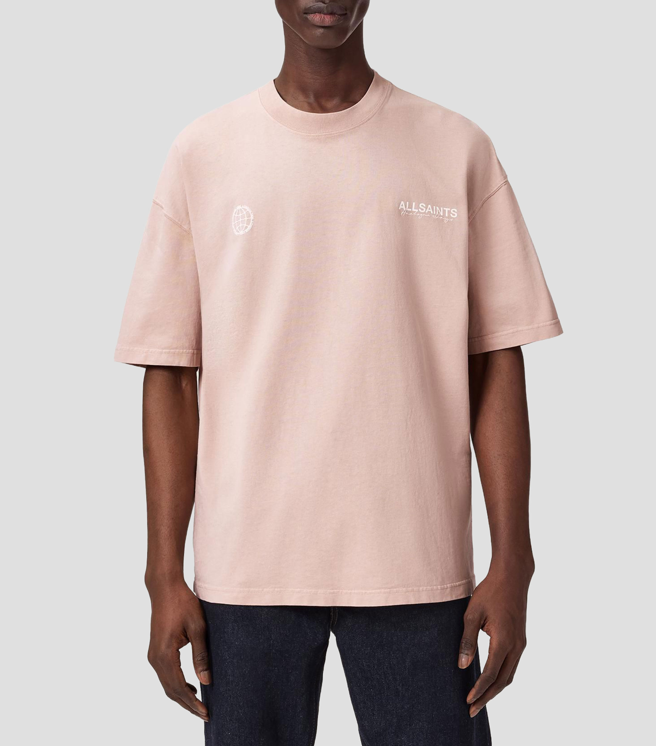 Playera cuello redondo manga corta estampada Hombre